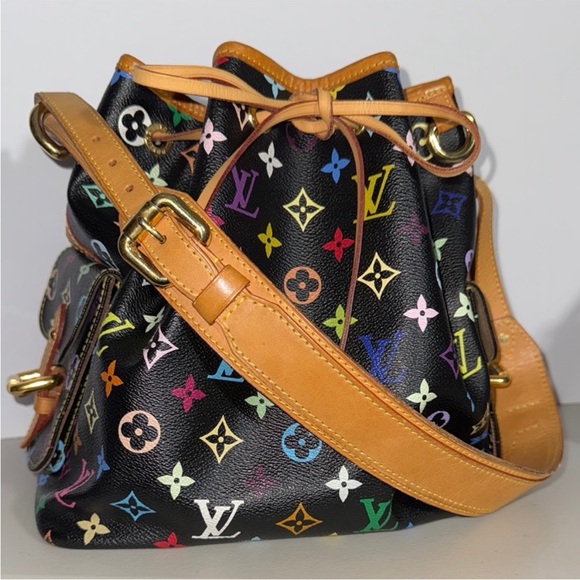 Louis Vuitton MURAKAMI Multicolor Monogram Bucket Bag NOE Vintage Beauty - Picture 4 of 17